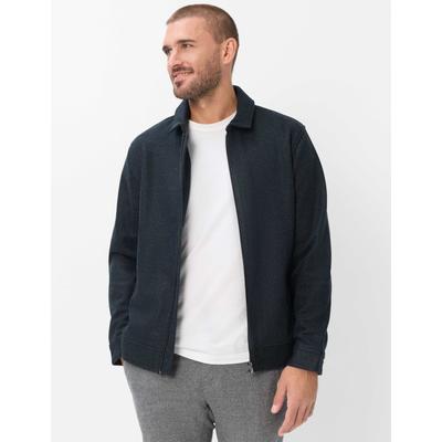 Sweatjacke BRAX "Style SANTIAGO", Herren, Gr. M (50), dunkelgrau, 40% Polyester, 39% Wolle, 21% Viskose, Sweatjacken Sweatjacke