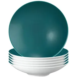 PASTA- / SUPPENTELLER Life Fashion Trendy Petrol ø 23,3 cm 6er Set