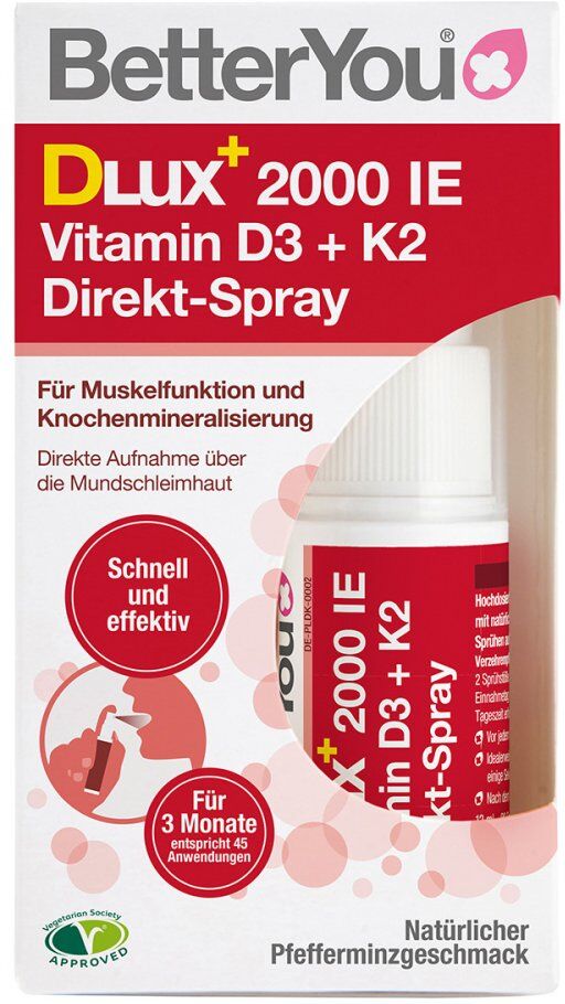 BetterYou Vitamin D3+K2 Direkt-Spray