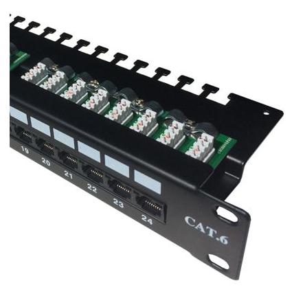 OEM DATACOM Patch panel 24p. CAT6 UTP 3x8p LSA 1U horní záÅez (3094)