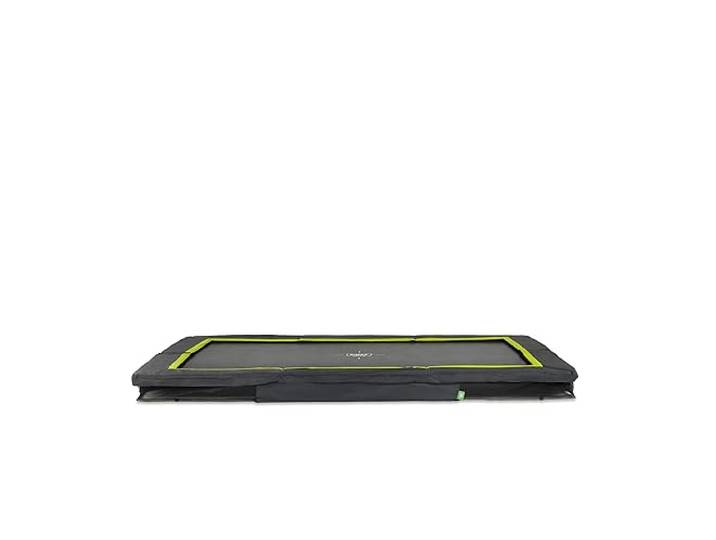 EXIT Toys Silhouette Sports Bodentrampolin - 244x366cm - Rechteckiges Inground Gartentrampolin Outdoor - für Personen ab 14 Jahren - Mit Fußschutzsystem - Gute Sprungkraft - Schwarz