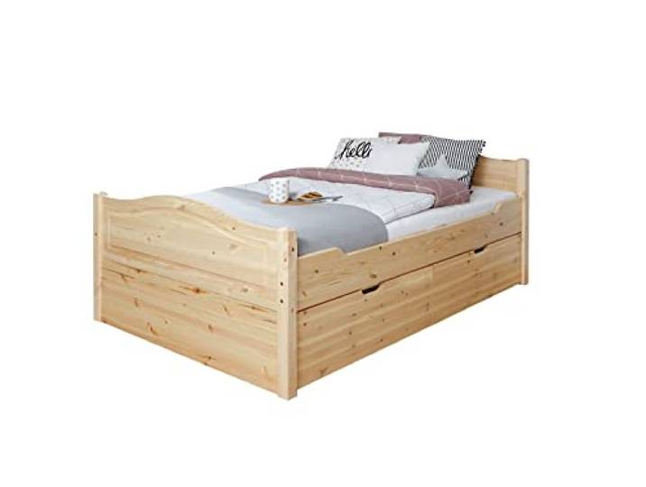 TiCAA Einzelbett Leni 120x200 Kiefer Natur
