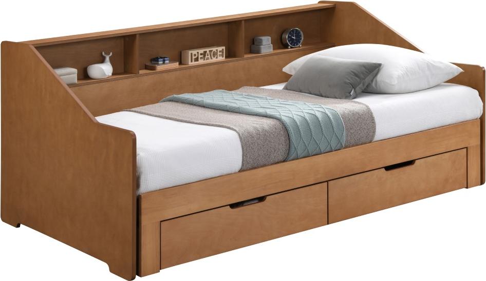 Kondela Ausziehbbares Bett mit Stauraum Moneta - Eiche