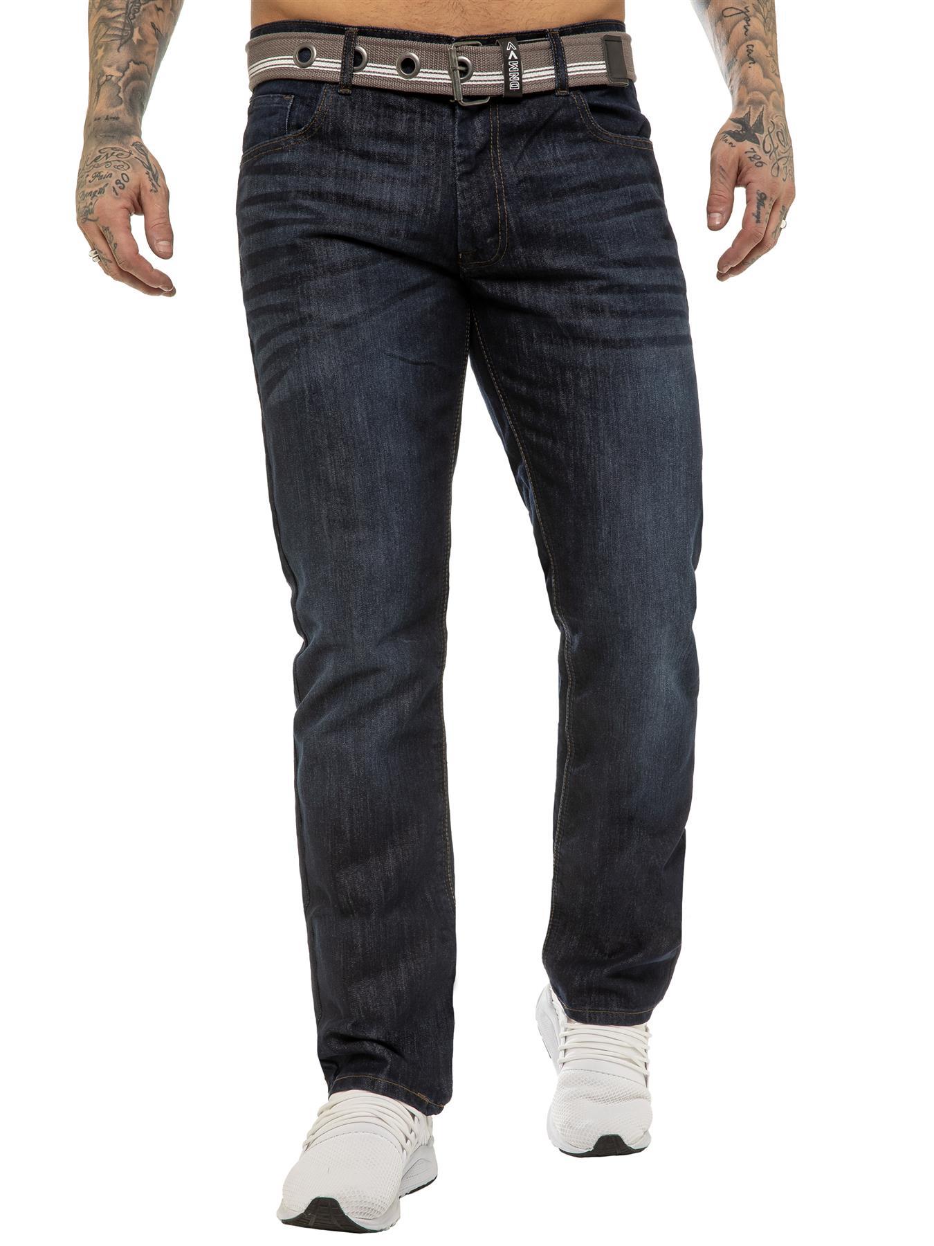 Enzo | Herren-Denimjeans mit geradem Bein
