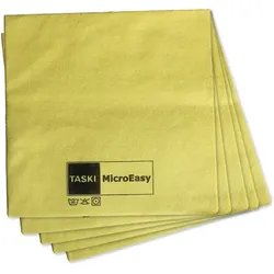 Microfasertuch Taski MicroEasy gelb 37x38 cm, 5 Stück mit Vliesstofftechnologie, universell einsetzbar