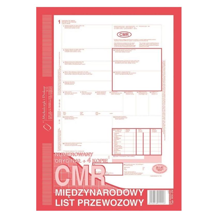 Michalczyk Prokop CMR Internationaler Frachtbrief 800-2N (80x) (41960534)
