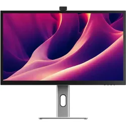 Alogic Clarity Pro +Webcam u. PD USB C (3840 x 2160 Pixel, 27"), Monitor, Silber, Schwarz