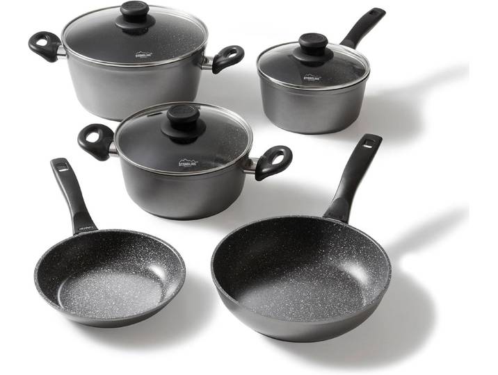 STONELINE Topf-Set Future«, Aluminiumguss, (Set, 8-tlg), Induktion