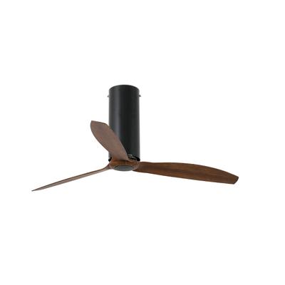 faro barcelona TUBE FAN M Mattschwarzer/Holz DC-Lüfter