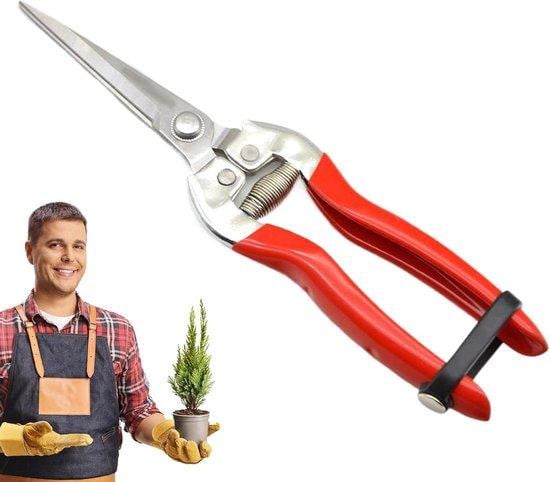 WAN Tuinschaar van Roestvrij Staal met Antislip Handgreep - Groen - 21,5 cm