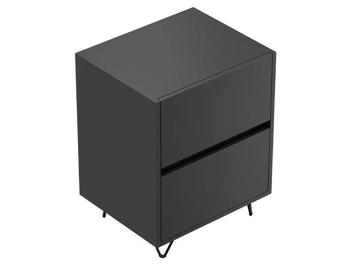 Lomadox Nachttisch INDIANAPOLIS-02, 51cm breit, graphit, grifflos