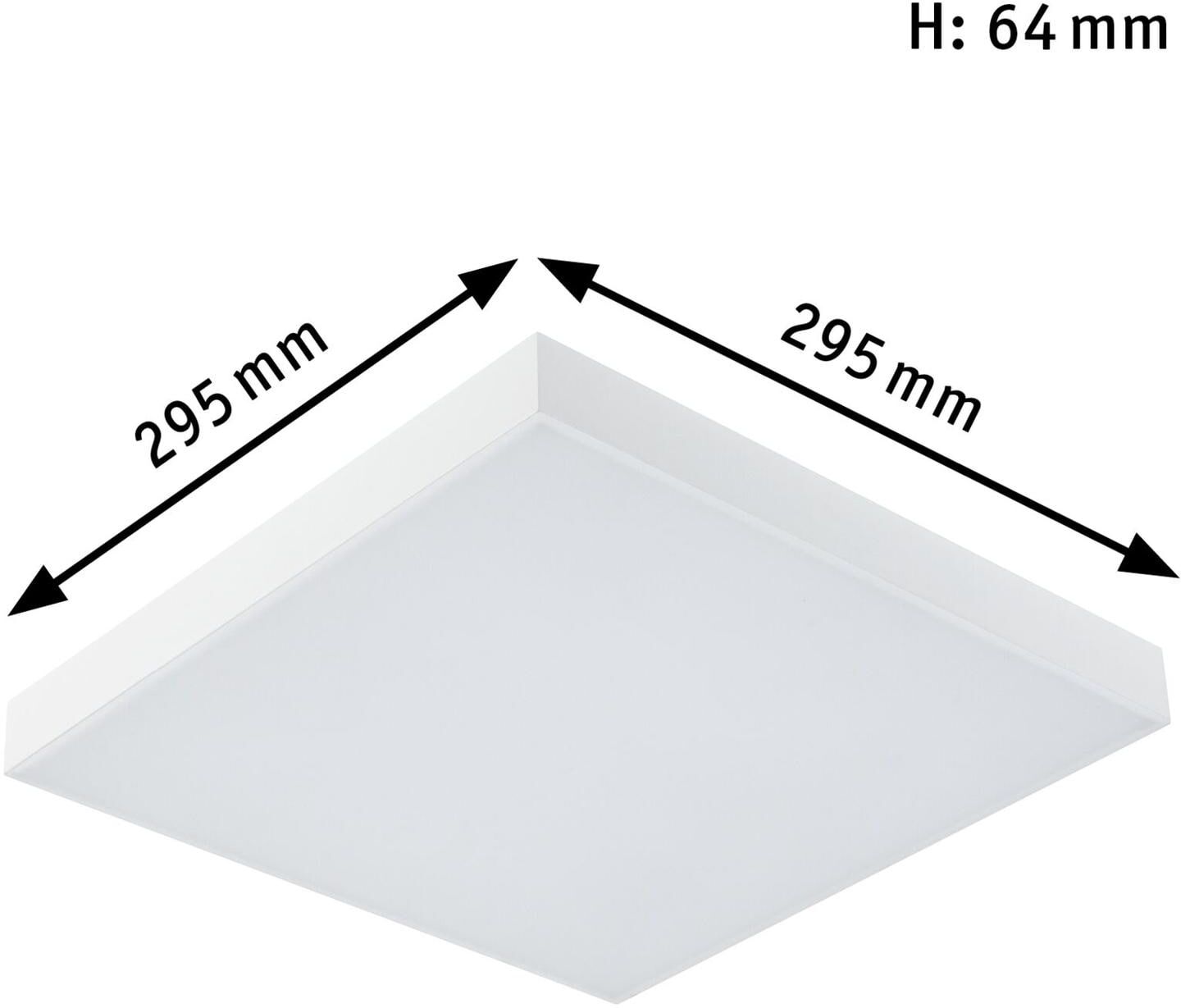 Deckenleuchte PAULMANN "LED Panel Ve", weiss (weiß), B:29,5cm H:6,4cm T:29,5cm, Leuchten, Deckenleuchte weiß 1, H: 6,4cm