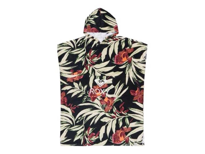 Roxy Stay Magical Printed - Poncho Handtuch - Frauen - One Size - Schwarz.