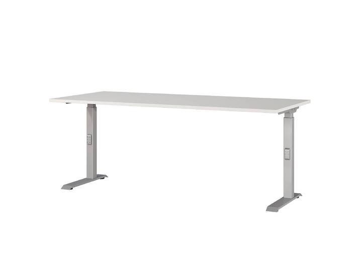 Bureau réglable Downey 180cm Gris/Gris clair/Argenté