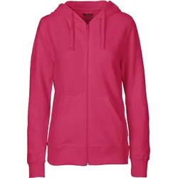 Neutral Damen Bio Kapuzen Sweatjacke O83301 pink XXL