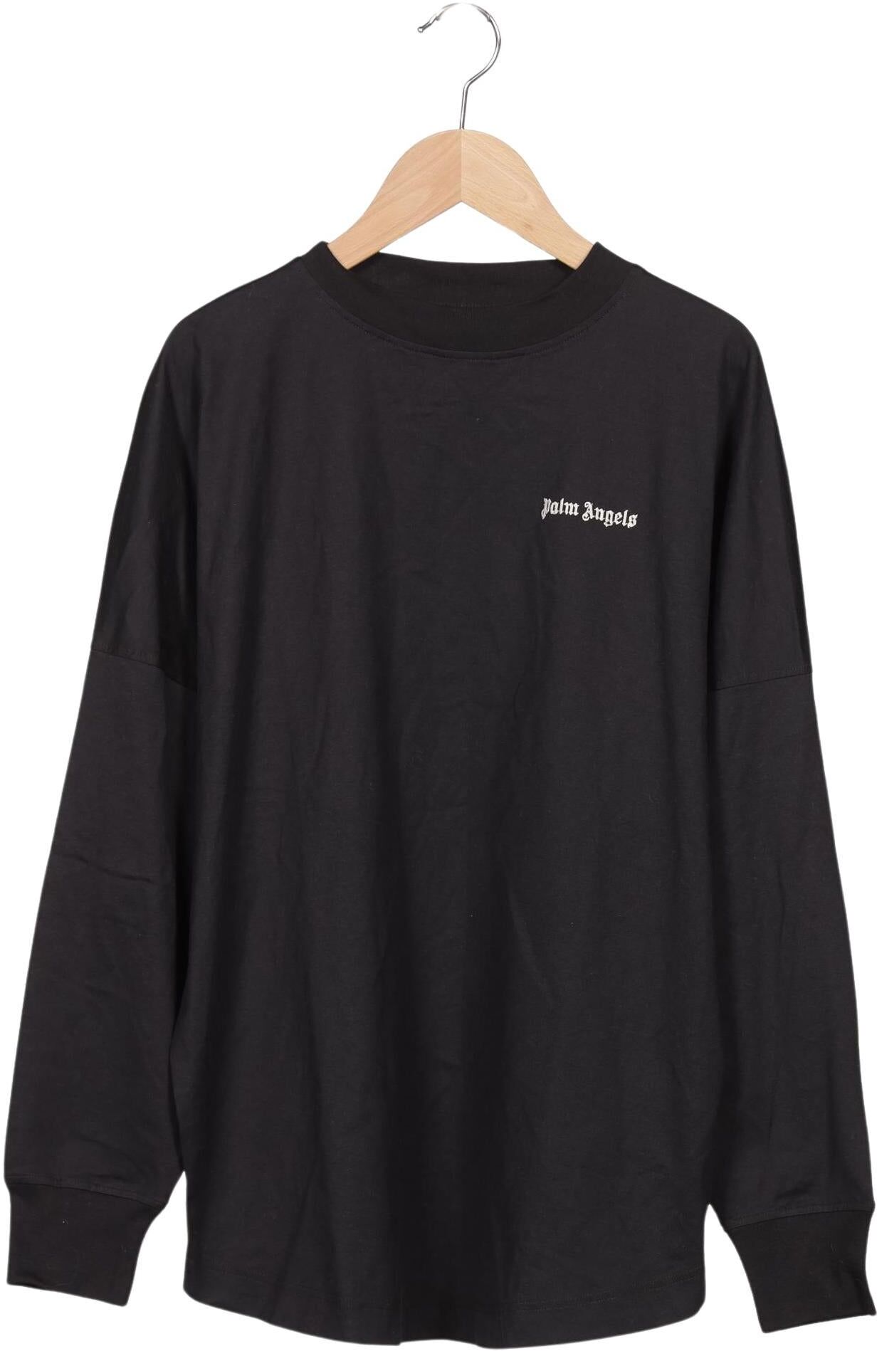 Palm Angels Damen Langarmshirt, Schwarz, Gr. S, Synthetik / Baumwolle - Second Hand