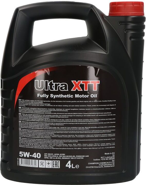 Motoröl CHEMPIOIL Ultra XTT 5W40 4L