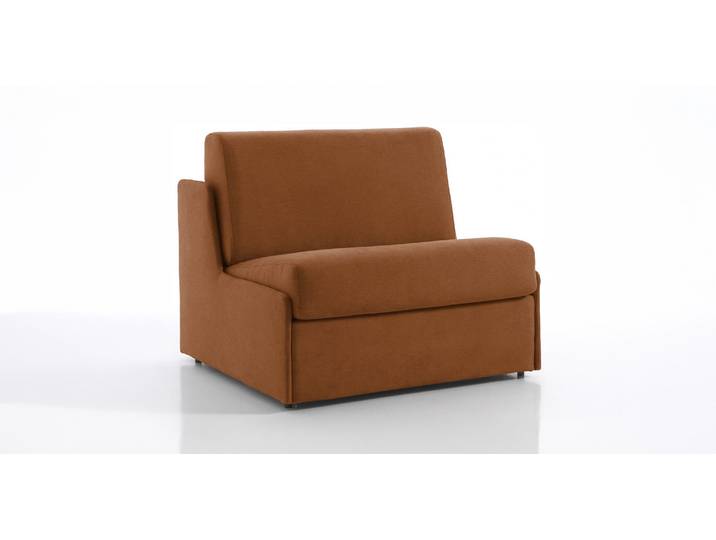 MARSEILLAN - Fauteuil convertible - Tweed, Rouille