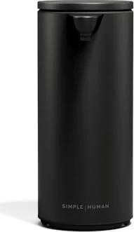 Simplehuman Berührungsloser Seifenspender, 266 ml, Stahl matt, schwarz, wiederaufladbar