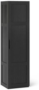 Costway Tall Storage Cabinet with 4 Storage Shelves for Bathroom Living Room-Black