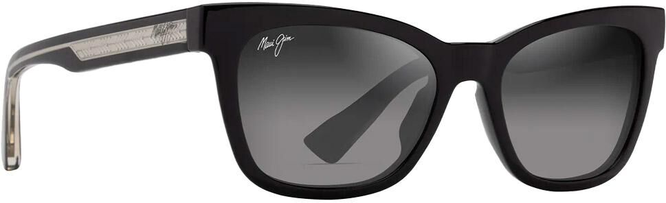 Maui Jim  - Hiwahiwa Shiny Black Trans Light Grey Neural Grey Mineral Superthin - Lunettes de soleil
