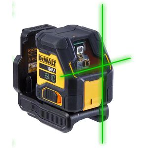 DeWalt Kreuzlinienlaser DCLE34021N-XJ, grüner Laser, selbstnivellierend, mit Halterung