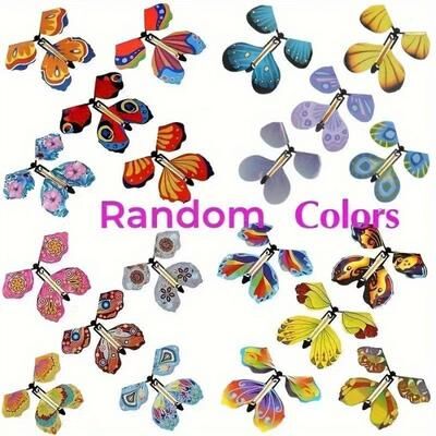 Perfect Picks Market Wind Up Flying Butterfly Toy Magic Butterfly Bookmark Surprise Gift 5pcs Random Color