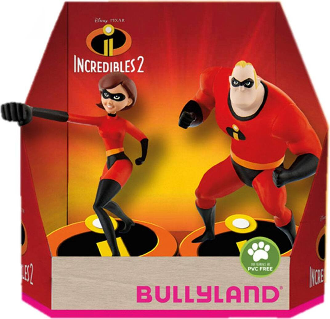 Bullyland The Incredibles 2 cadeauverpakking met Helen en Bob figuren, meerkleurig