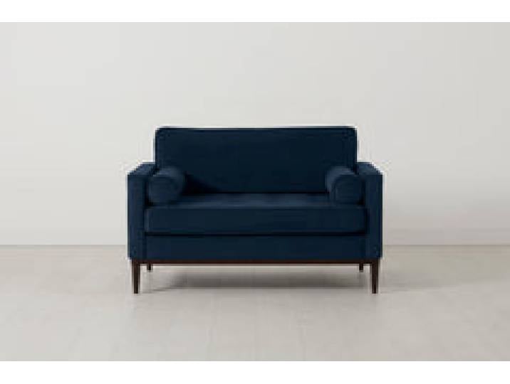 Model 02 Loveseat, Indigoblau