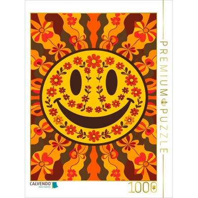 CALVENDO Puzzle Retro Smiley Face - Groovy Happy Vibes | 1000 Teile Lege-Größe 64x48cm Foto-Puzzle für glückliche Stunden, Sonstige von , Calvendo