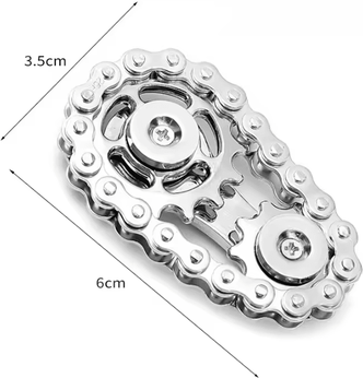 Inspire Curations Metal Gear Fidget Spinner Metal Fidget Spinner Stress Relief Desk Toy For Adults silver Gear 1pcs