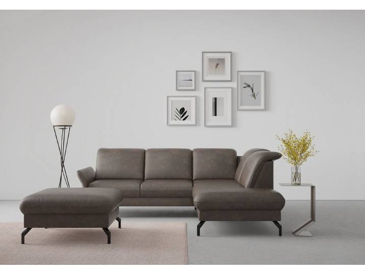 sit&more Ecksofa Fashion L-Form, wahlweise mit Kopfteilverstellung und Vorziehsitz, motorisch