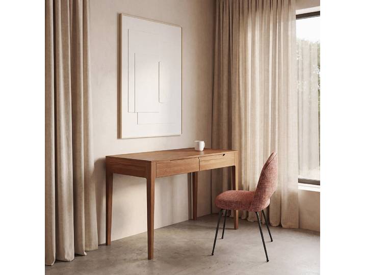 Schreibtisch aus Akazienholz, 125 cm lang