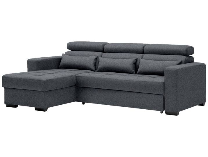 Ecksofa MONSON, dunkelgrau, Stoff