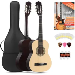 Classic Cantabile Acoustic Series AS-851-L 1/2 Klassikgitarre für Linkshänder Starterset