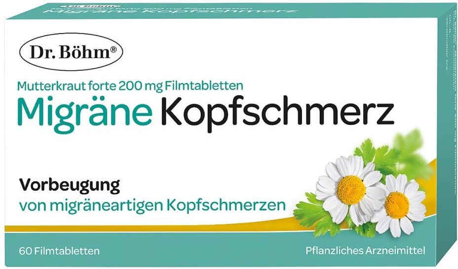 Dr. Böhm Migräne Kopfschmerz Mutterkraut forte 60stk