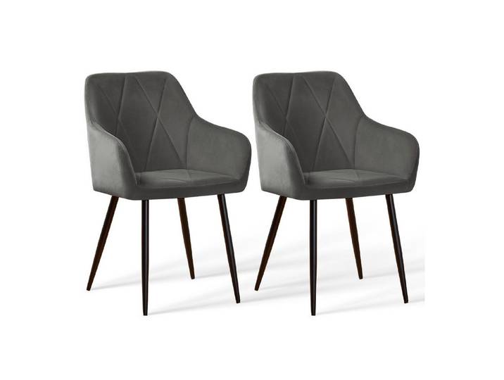 JYMTOM Esszimmerstuhl mit gepolstertem Sitz, Wohnzimmerstuhl, Polsterstuhl, modisches Design (2 St), Metall-Beine, ideal für Esszimmer, Restaurant & Küche