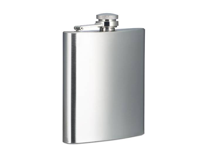 Flachmann Edelstahl 200ml Transparent