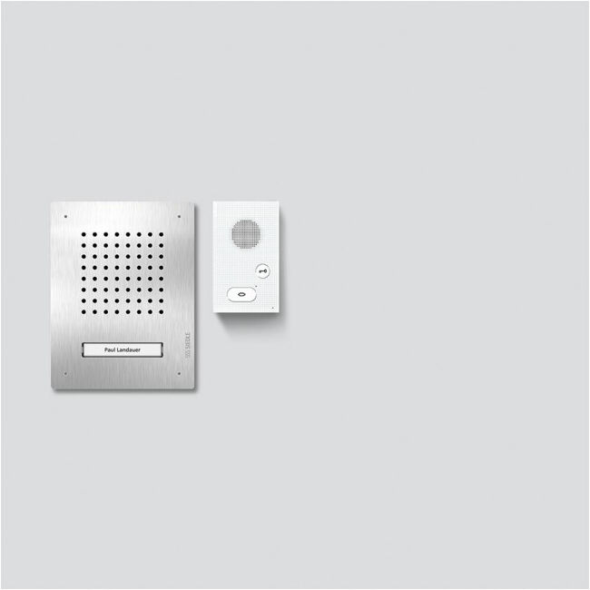 Siedle Set audio Classic CLAB 850-1 acier inoxydable blanc (210010045-00)