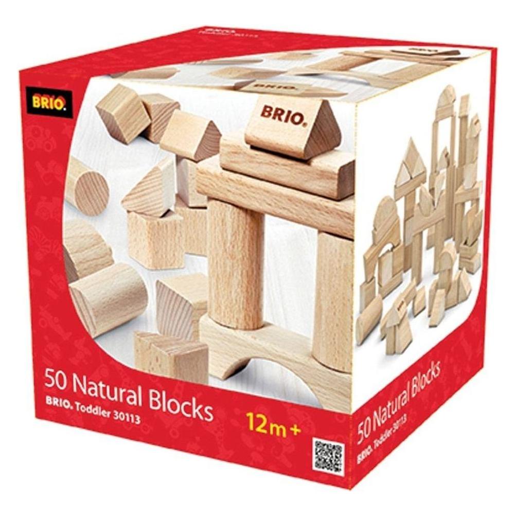 Brio 50 Natur-Holzbausteine (63011300)