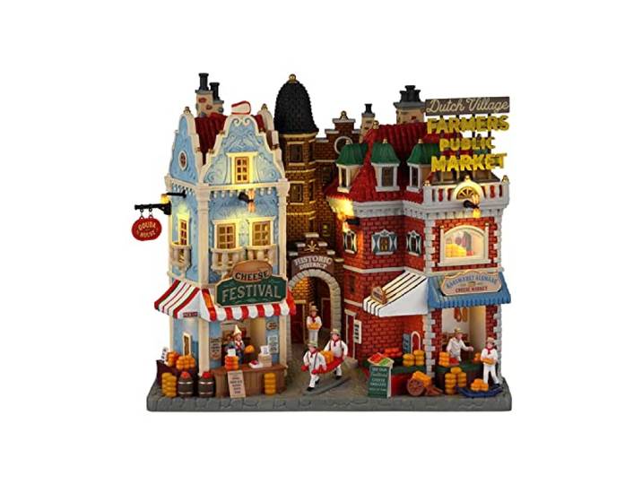 Lemax 25868 Caddington Village Facade: Dutch Cheese Festival & Farmers Market