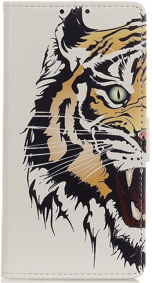 INCOVER Motorola Moto E7 Power / E7i Power Læder Flip Cover m. Pung - Tiger