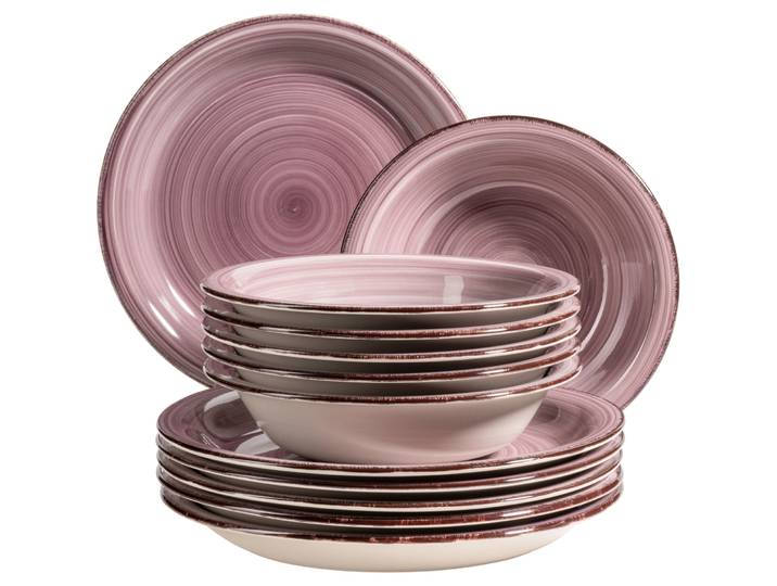 MÄSER Teller-Set Lumaca Berry Steingut 12 Stk