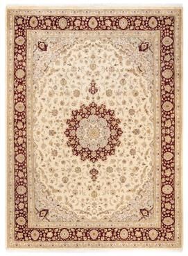 Overton Hand Knotted Wool Vintage Inspired Traditional Mogul Ivory Area Rug - 9 x 12