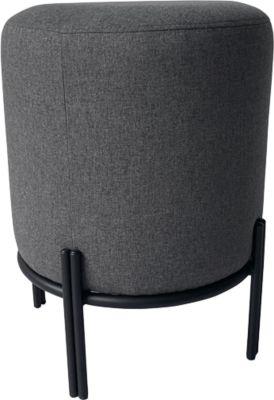 meet by Paperflow Hocker Nest, mit Schutzkappen, Polyester & Stahl, anthrazit