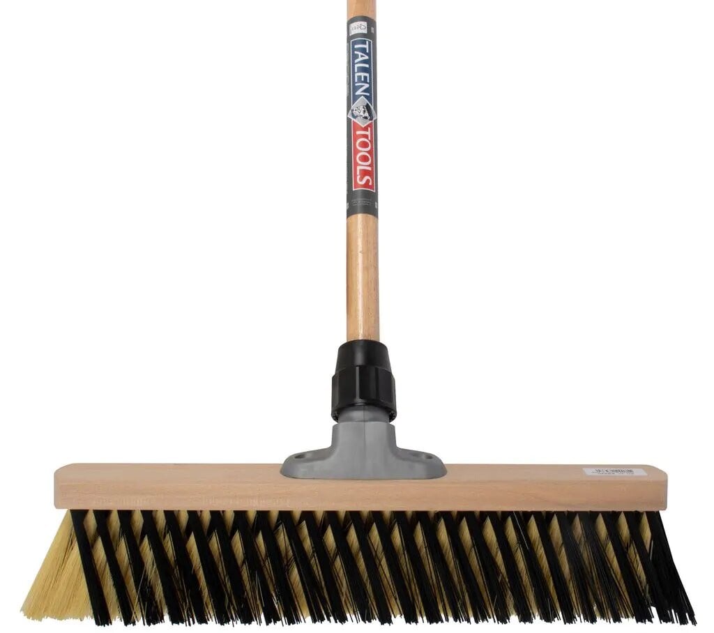 Talen Tools X-bezem in crème en zwart, compleet