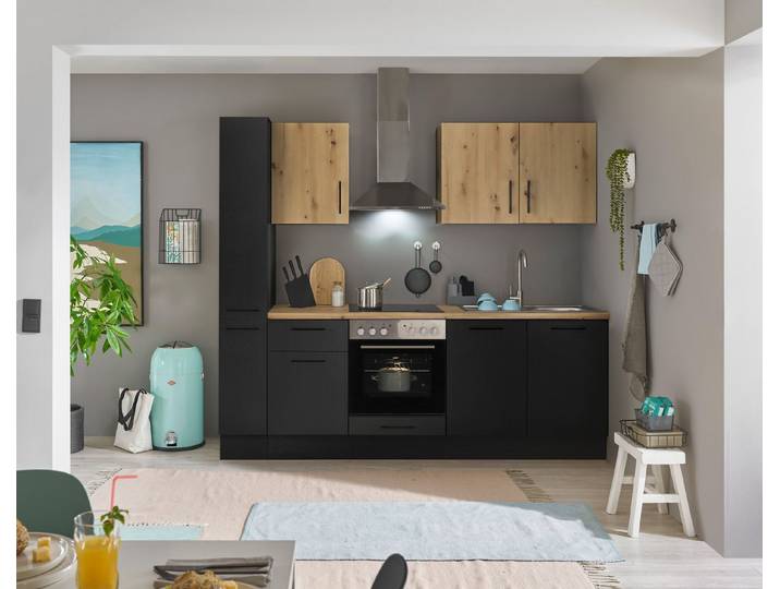 BASIC by Balculina Küchenzeile Turin, Breite 240 cm, wahlweise mit E-Geräten