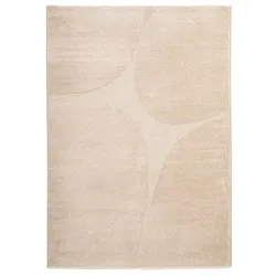 Design-Teppich Findling 133 x 190 cm Mischgewebe Beige