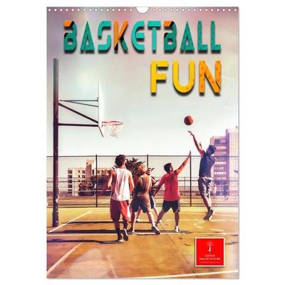 Basketball Fun (Wandkalender 2027 DIN A3 hoch), CALVENDO Monatskalender