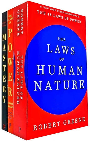 Profile Books The Robert Greene Collection 3 Book Paperback Box Set - The 48 Laws of Power, Mastery, The Laws of Human Nature - Bestselling Non Fiction Gift Set